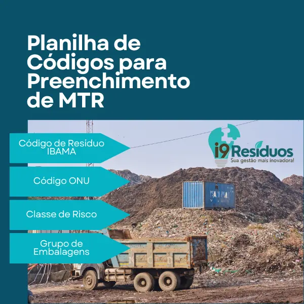 Planilha - Dados para preenchimento de MTR