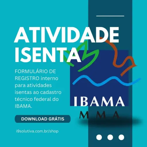 Formulário de Registro - Atividade Isenta - Enquadramento IBAMA